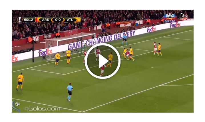 Lacazette strzela gola na 1-0 z Atletico! [VIDEO]