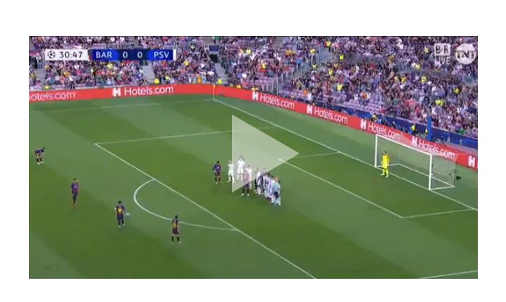 GENIALNY gol Messiego z rzutu wolnego! [VIDEO]