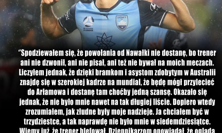 Adrian Mierzejewski SZCZERZE o Adamie Nawałce