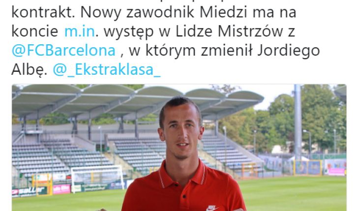 Miedź Legnica zakontraktowała byłego piłkarzy BARCY!