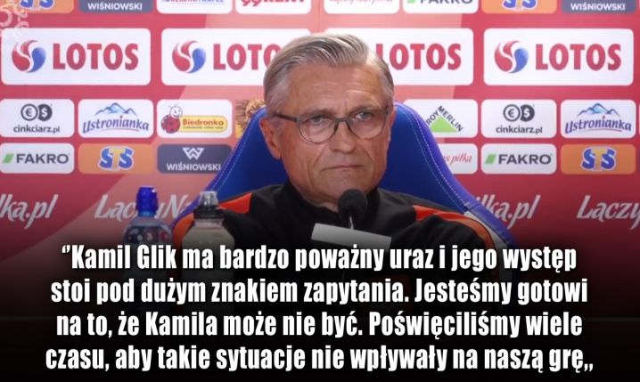 Adam Nawałka ws. kontuzji Kamila Glika...