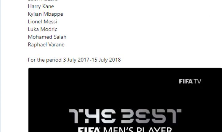 Nominowani piłkarze do nagrody The Best FIFA! TROCHĘ ZASKOCZYLI...