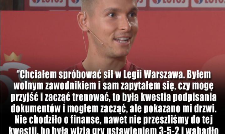 Dlatego Paweł Olkowski nie trafił do Legii Warszawa