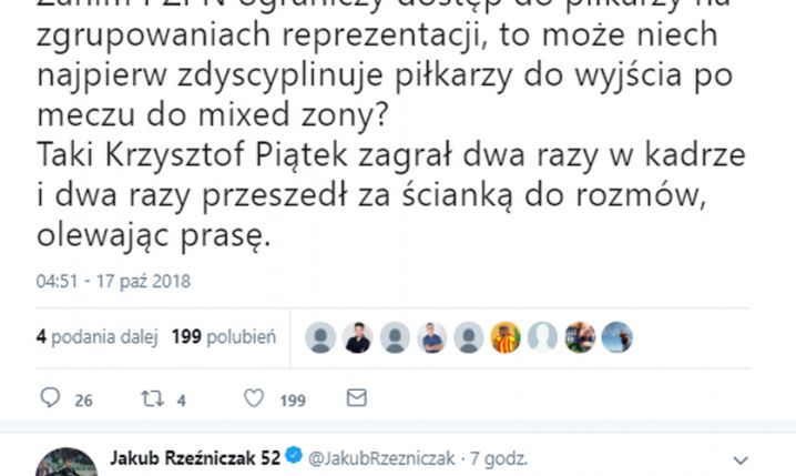 Krzysztof Piątek po meczach w kadrze