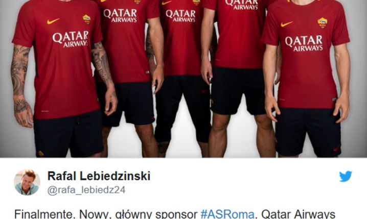 AS Roma z nowym sponsorem na koszulkach!