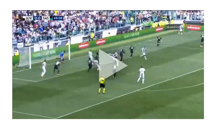 Ronaldo ładuje GOLA z Sassuolo!!! 1-0 [VIDEO]