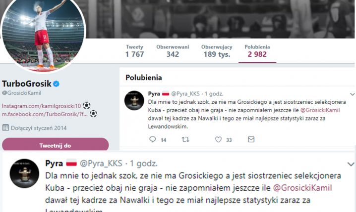 Ten wpis polubił Kamil Grosicki na Twitterze... :D