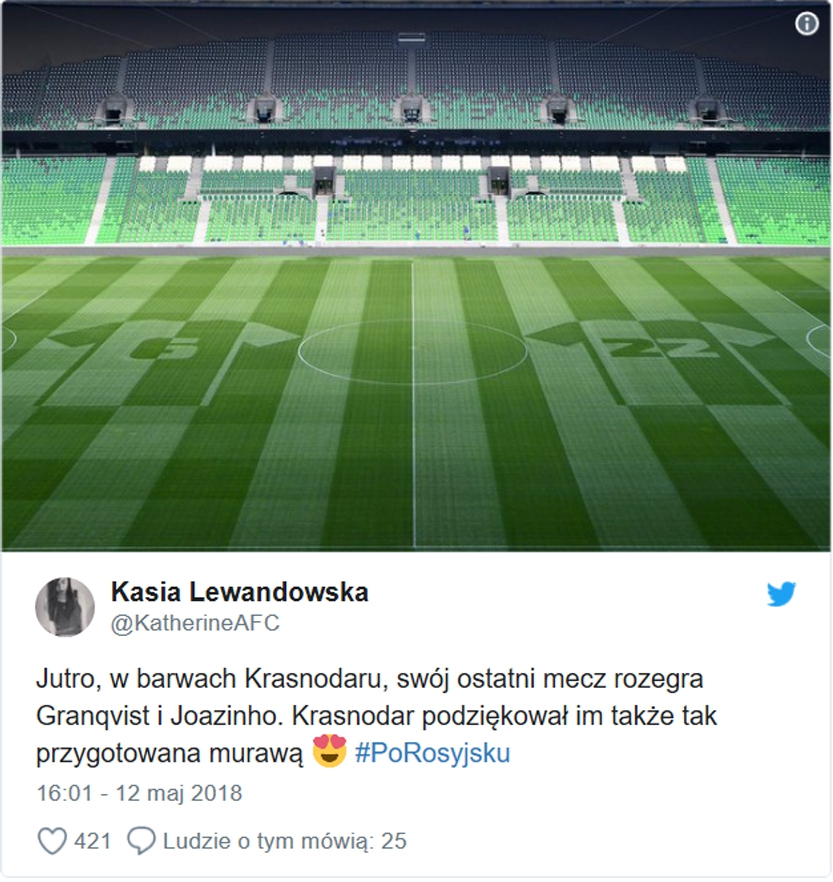 Świetny pomysł Krasnodaru! Tak żegnają swoich piłkarzy...
