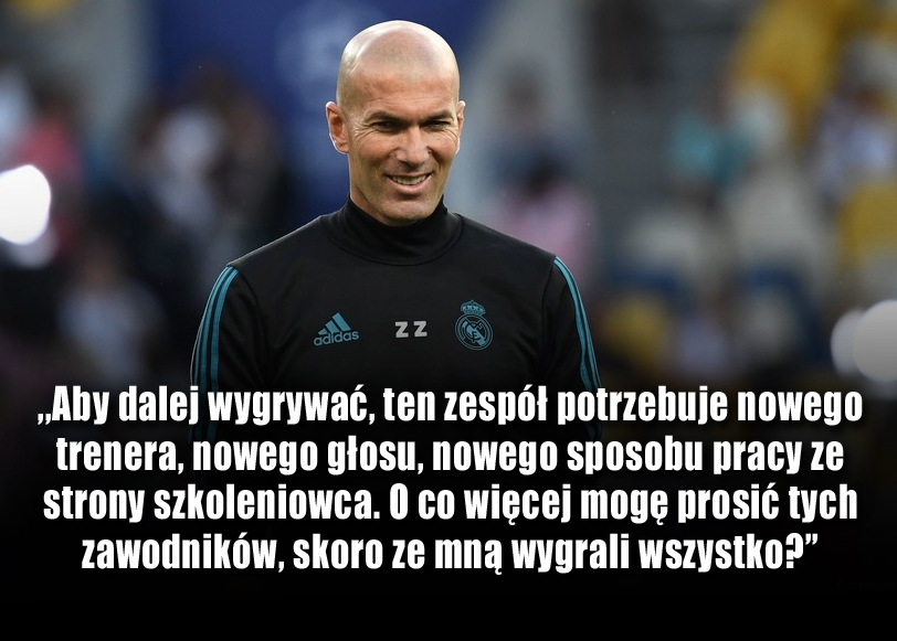 Zidane o swoim odejściu z Realu Madryt
