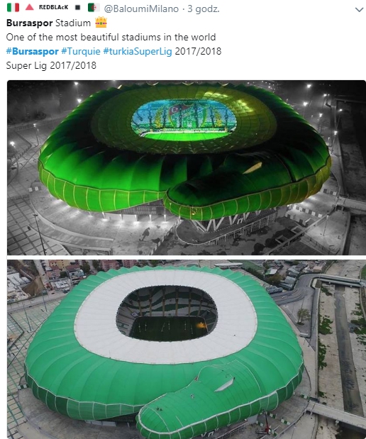 Nietypowy wygląd stadionu Bursasporu... WOW!