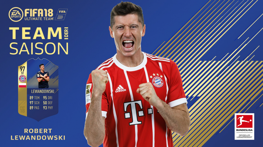 Jedenastka sezonu Bundesligi w FIFA 18!