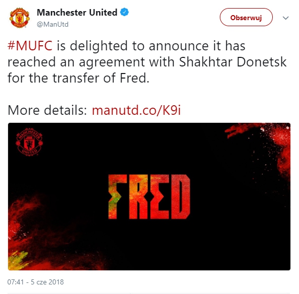 OFICJALNIE! Manchesteru United zaklepał sobie pierwszy transfer