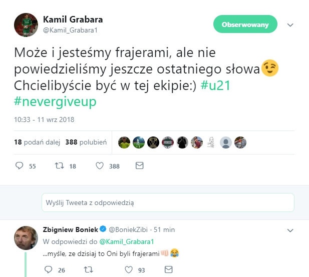 Kamil Grabara wrócił na Twittera... :D