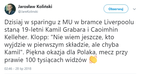 Wielka SZANSA przed Kamilem Grabarą!