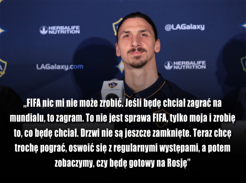 Ibrahimović w swoim stylu skomentował groźby FIFA... :D