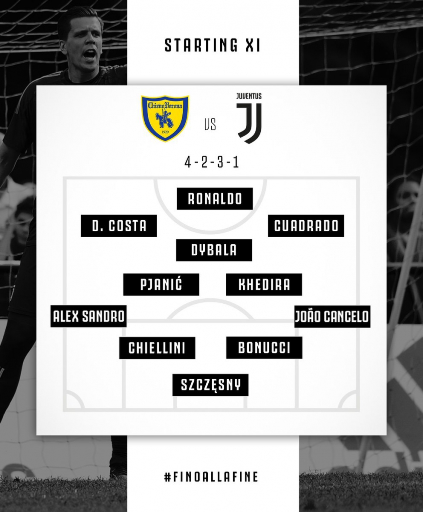 Tak wygląda XI Juventusu na mecz z Chievo!