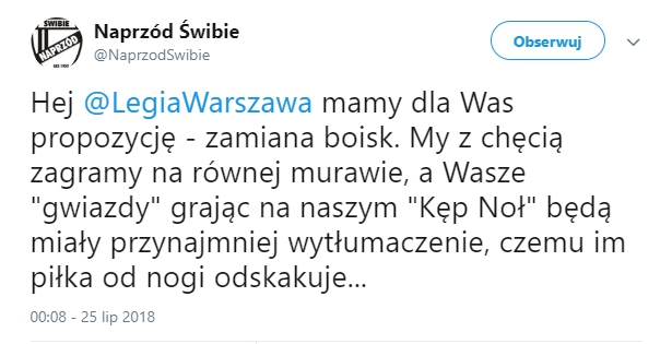 Klub z B klasy złożył ofertę Legii Warszawa... :D