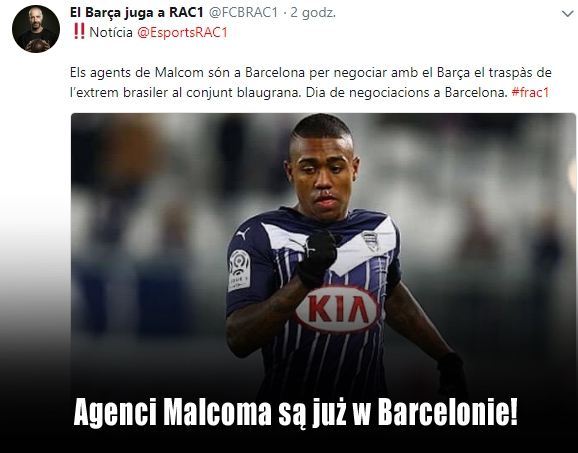 Barcelona blisko realizacji transferu Malcoma!