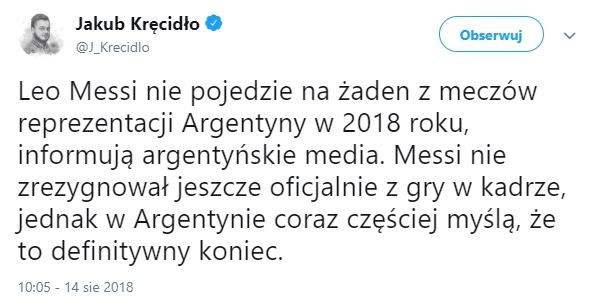 Leo Messi podjął decyzję ws. reprezentacji?!