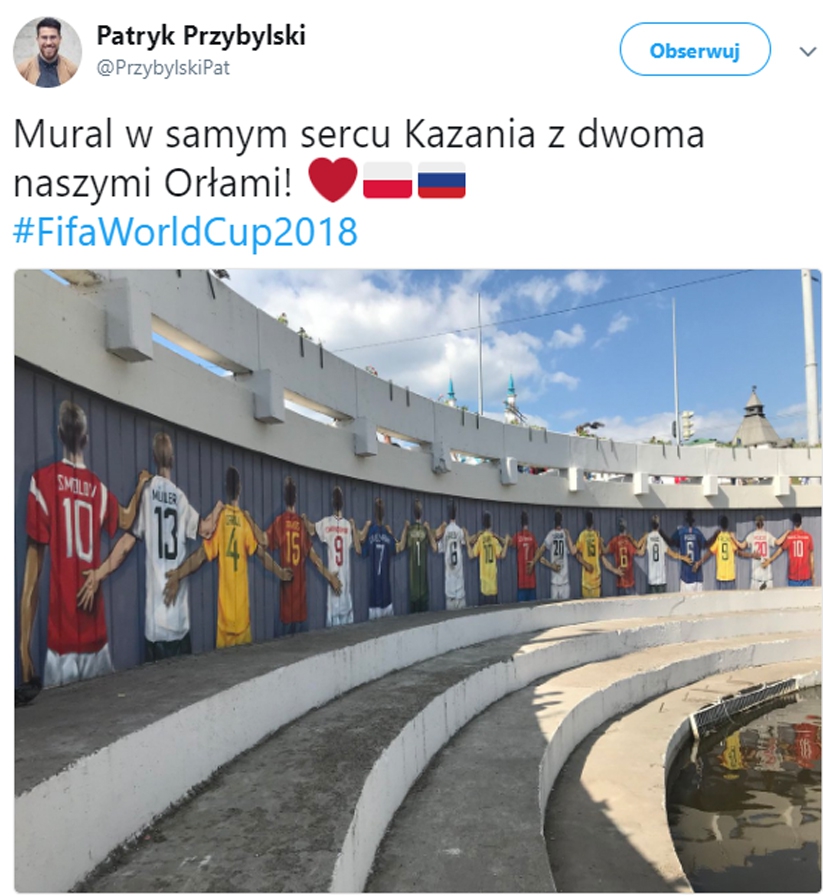 Niesamowity mural w Kazaniu... Dwóch Polaków!
