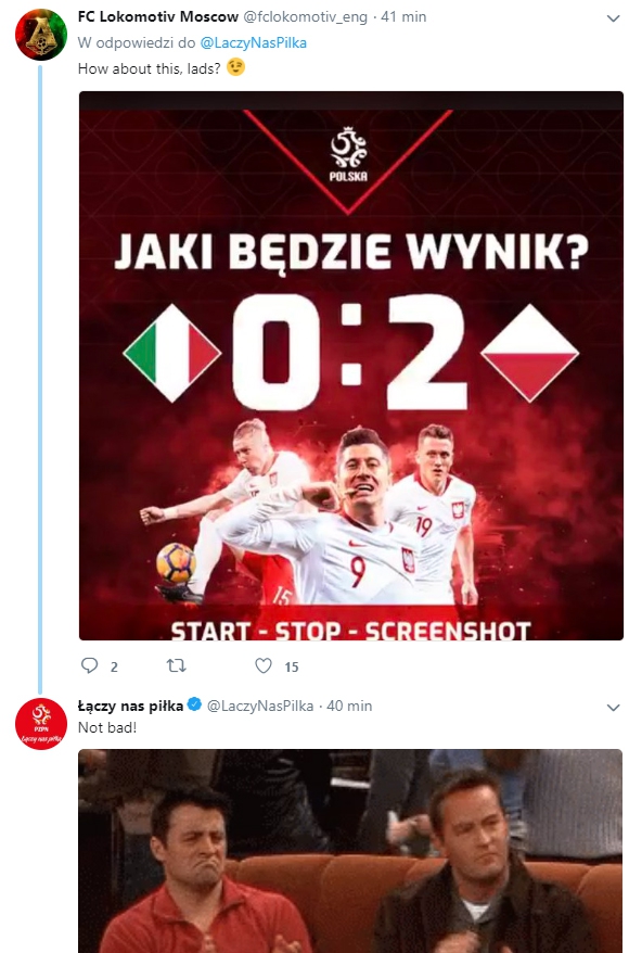 Lokomotiv typuje wynik meczu Włochy - Polska... :D