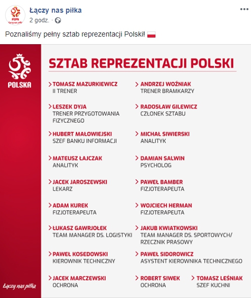 Sztab reprezentacji Polski