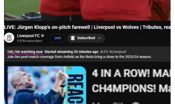 OGLĄDALNOŚĆ LIVE pożegnania Jurgena Kloppa vs mistrzostwa Manchesteru City XD