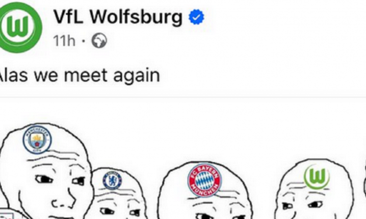Taki post wrzucił Wolfsburg po ODPADNIĘCIU Bayernu z Realem!