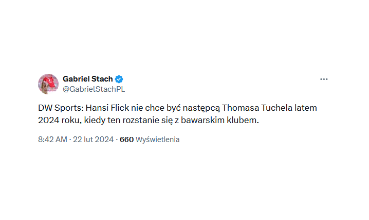 Hansi Flick ZDECYDOWAŁ! To tam chce pracować od lata 2024!