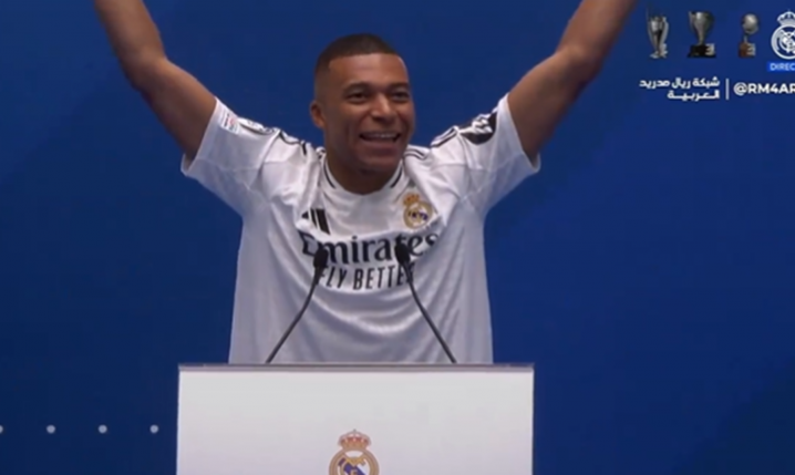 Uno... Dos... Tres... ¡HALA MADRID! w wykonaniu Mbappe [VIDEO]