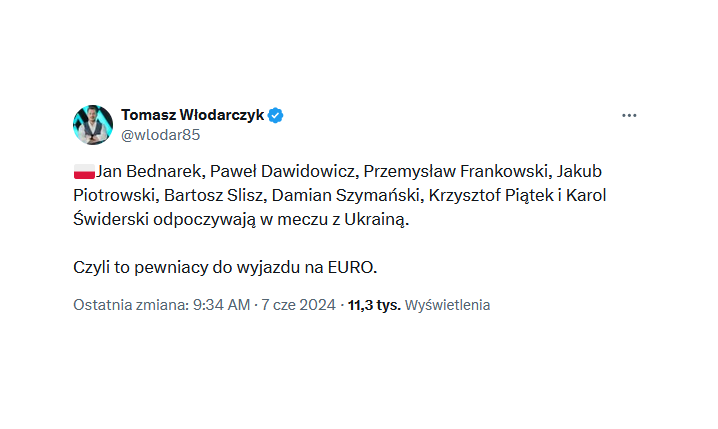 Ci piłkarze POZA KADRĄ MECZOWĄ na sparing z Ukrainą!