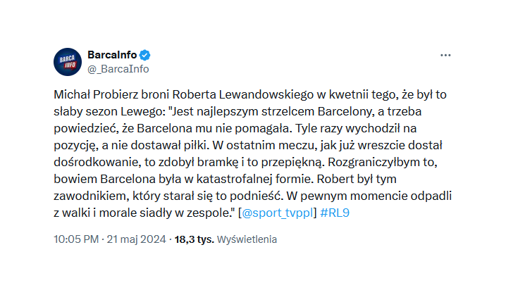 W taki sposób Michał Probierz BRONI Roberta Lewandowskiego!