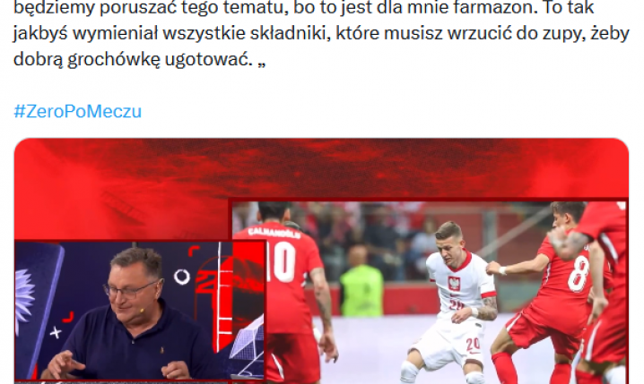 HIT! Czesław Michniewicz porównuje xG do... xD