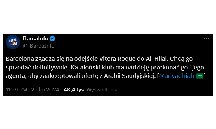 HIT! Barca już SKREŚLIŁA Vitora Roque i SPRZEDAJE GO do...