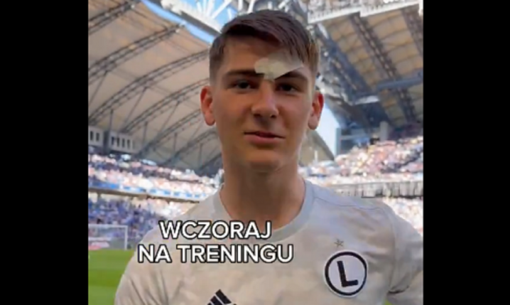 Oto dlaczego Filip Rejczyk ma plaster na czole XD