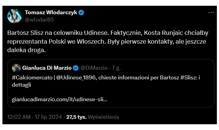 Kosta Runjaić chce w Udinese BYŁEGO PIŁKARZA LEGII!