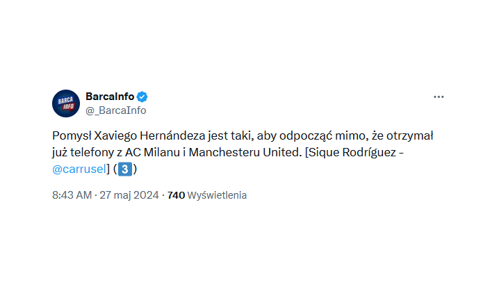 HIT! Te DWA WIELKIE KLUBY skontaktowały się już z Xavim!