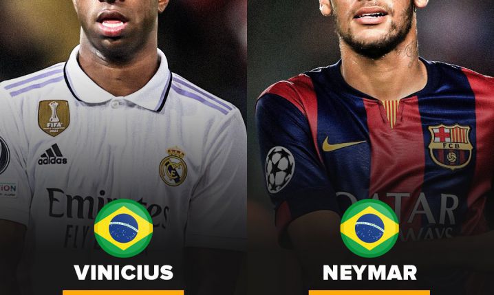 Pierwsze 5 SEZONÓW w Europie: Vinicius Junior vs. Neymar [PORÓWNANIE]