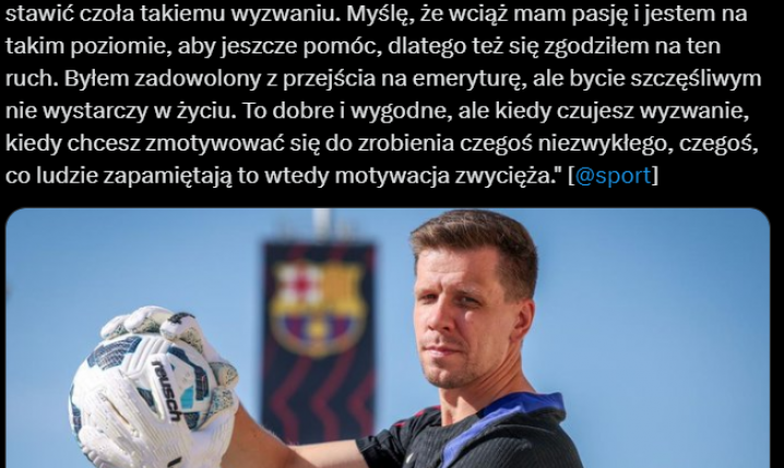 Wojciech Szczęsny nt. POWIEDZENIA ''NIE'' Barcelonie!