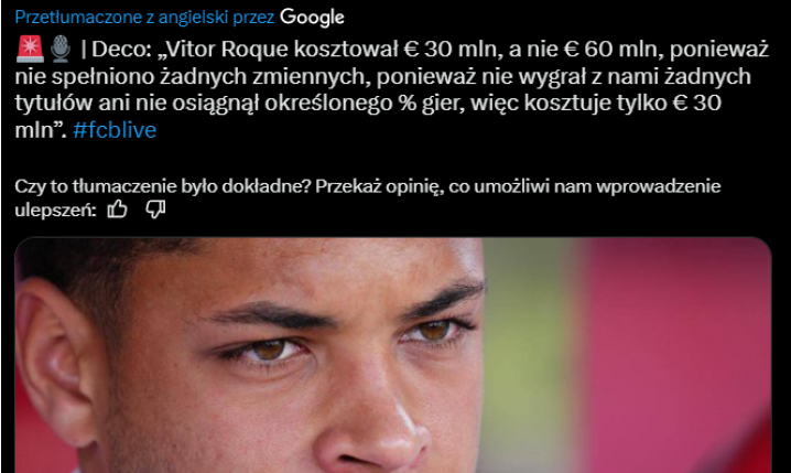 Deco zdradził ile KOSZTOWAŁ Vitor Roque! Nie 60 mln euro, a...