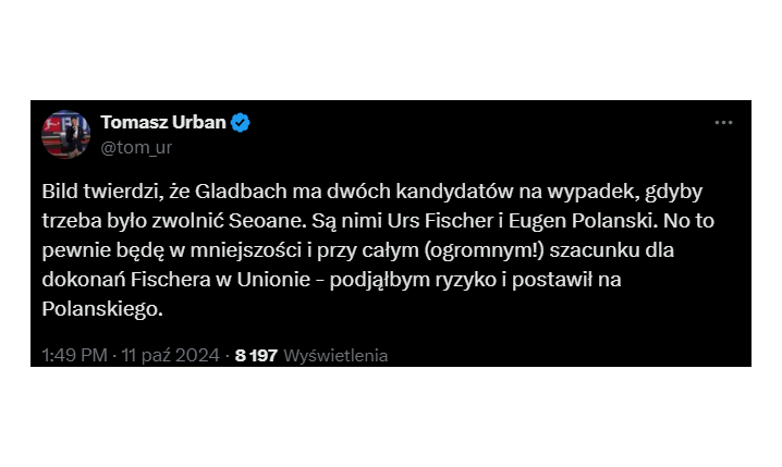 HIT! Były reprezentant Polski KANDYDATEM na nowego TRENERA Borussii Mönchengladbach! O.o