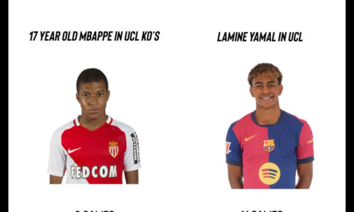 Tak kibice PORÓWNUJĄ 17-letniego Mbappe do 17-letniego Yamala xD