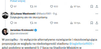 PROPOZYCJA Jarosława Królewskiego dot. stadionu na SP Polski i... ODPOWIEDŹ JAGIELLONII xD