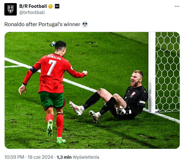 ZACHOWANIE Cristiano Ronaldo po zwycięskim golu dla Portugalii O.o