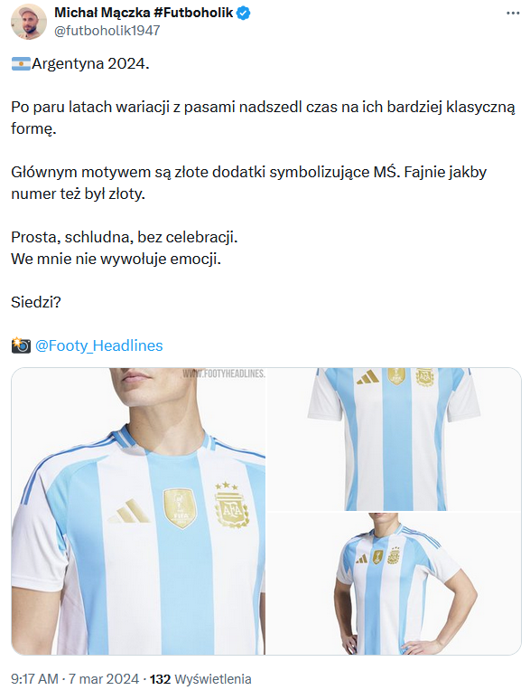 NOWE KOSZULKI Argentyny na 2024 rok!