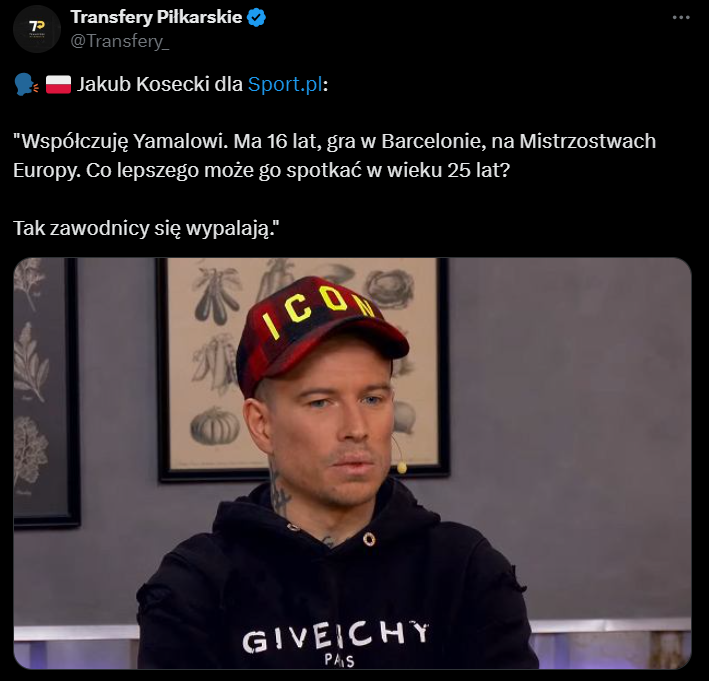 Dlatego Jakub Kosecki WSPÓŁCZUJE Yamalowi... xD