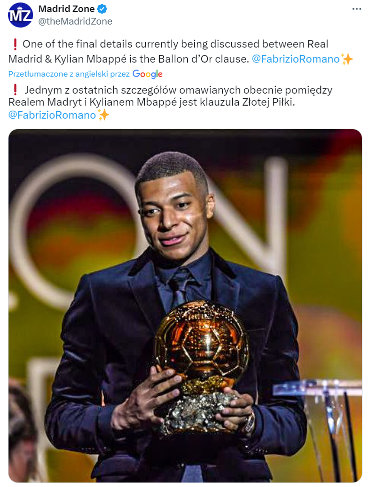 Oto jaką KLAUZULĘ Real Madryt na samym końcu ustala z Kylianem Mbappe!