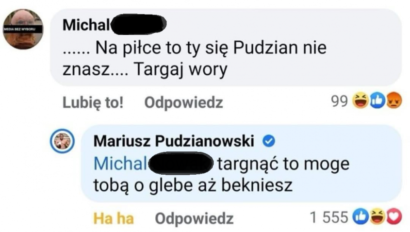 ODPOWIEDŹ Pudziana na ''zarzut'' fana XD