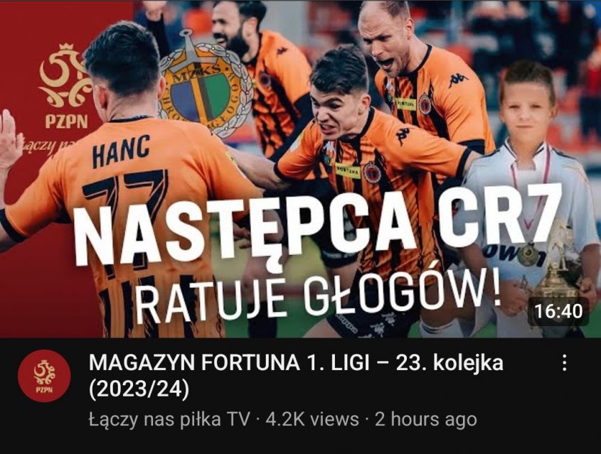 MINIATURKA Magazynu Fortuna 1. Ligi na kanale Łączy nas Piłka TV xD