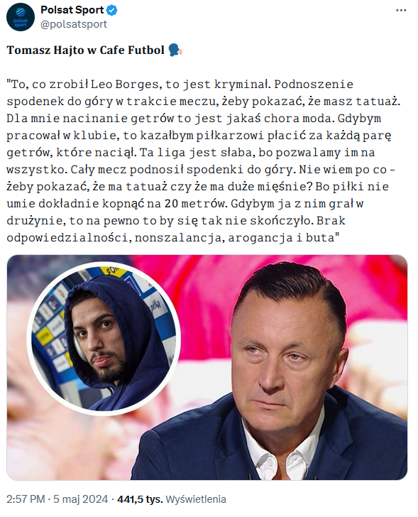 Tomasz Hajto nt. m.in. NACINANIA GETRÓW przez piłkarzy!